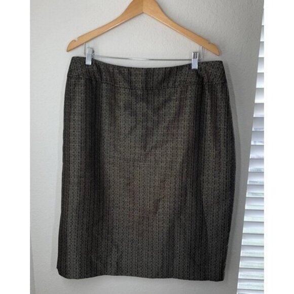 Jones Studio Separates 2 Pc Skirt Jacket Suit Size 16W Metallic Tweed NEW NWT - Picture 8 of 16